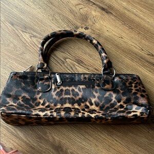 Insulated Wine Bag Tote Leopard Print